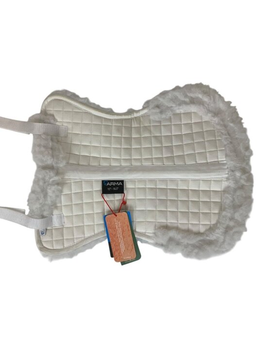 Arma Other - Arma SupaFleece Pro Comfort Quilted Half Pad 15-16.5 in White Shires Equestrian